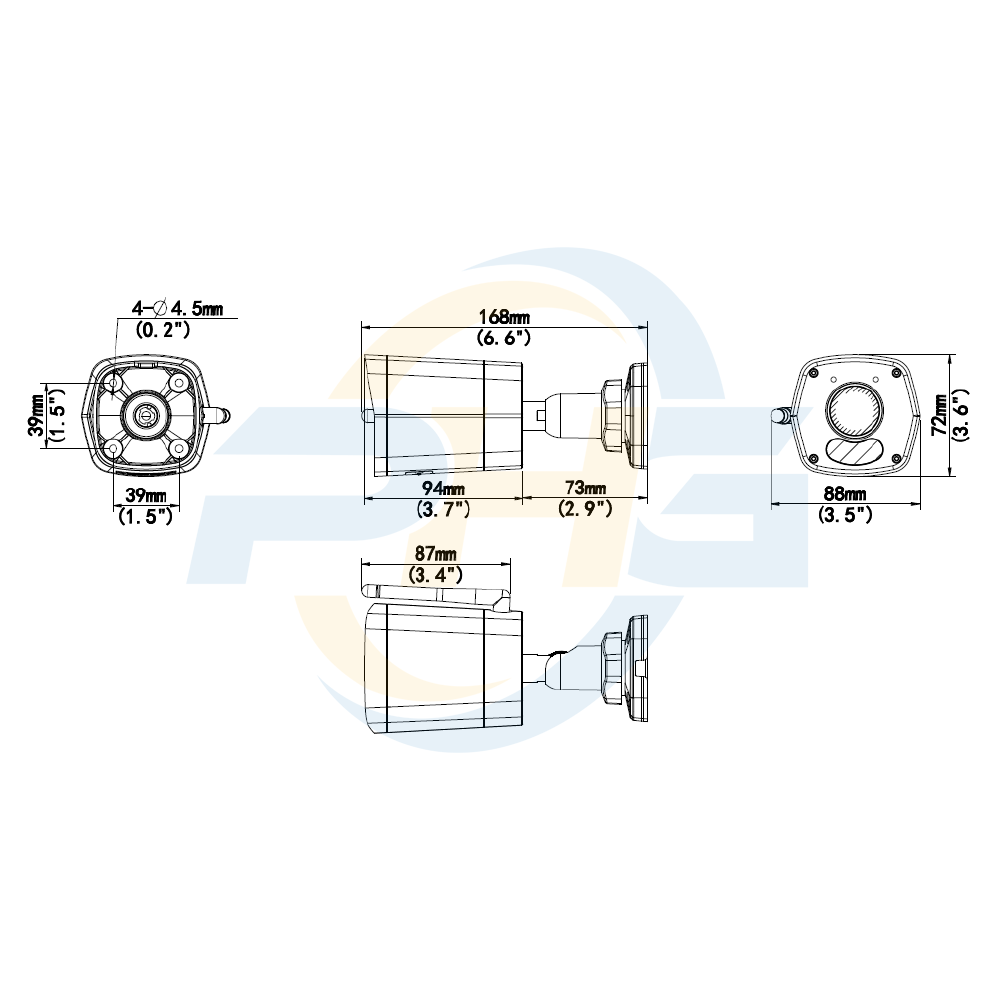  Camera UNIARCH UHO-B0A-M2F4 | Không dây | IP WIFI | 2 MP | 1080P | Ngoài trời 