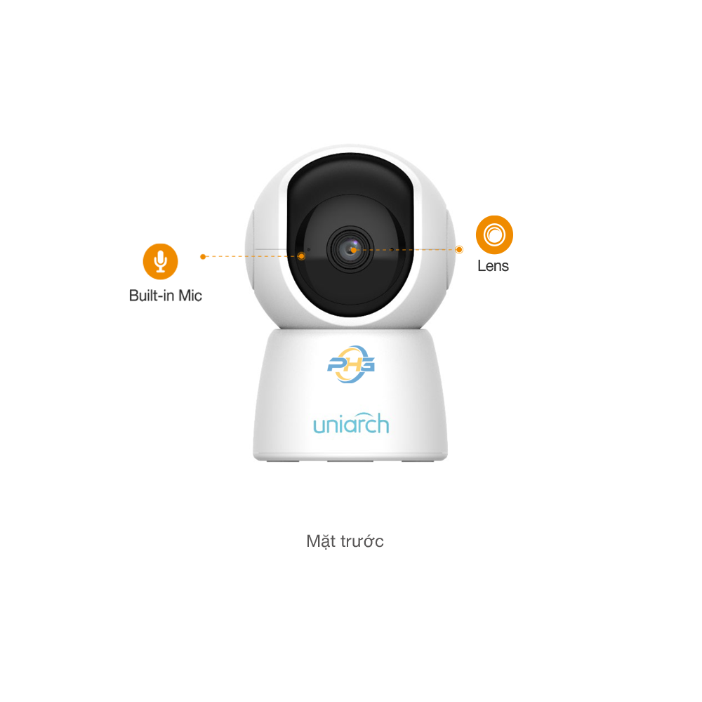  Camera UNIARCH UHO-S2E | Không dây | IP WIFI | 2 MP | 1080P | Trong nhà 