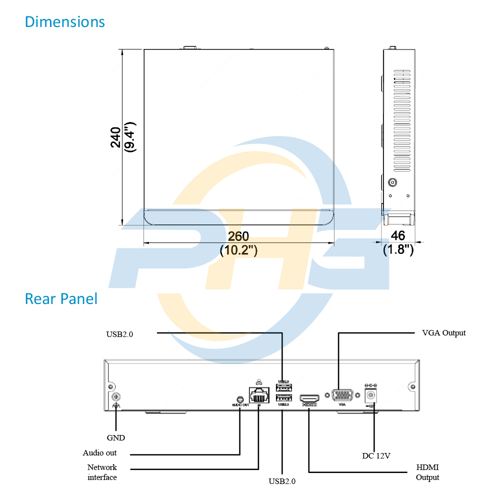  Đầu ghi hình UNV NVR301-08S3 | 8 kênh IP | NVR 