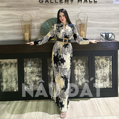 Đầm Vintage gấp li