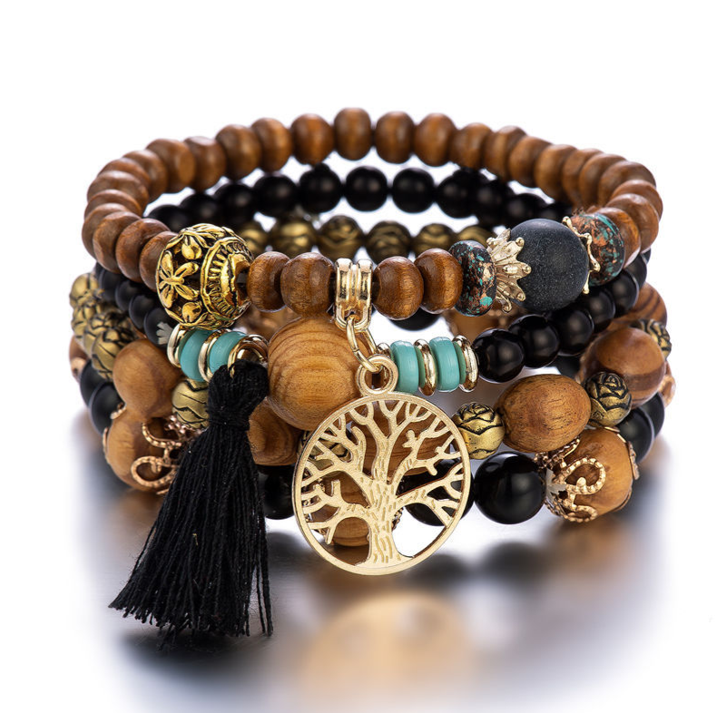 Bộ lắc tay - Cây Cuff gỗ mân