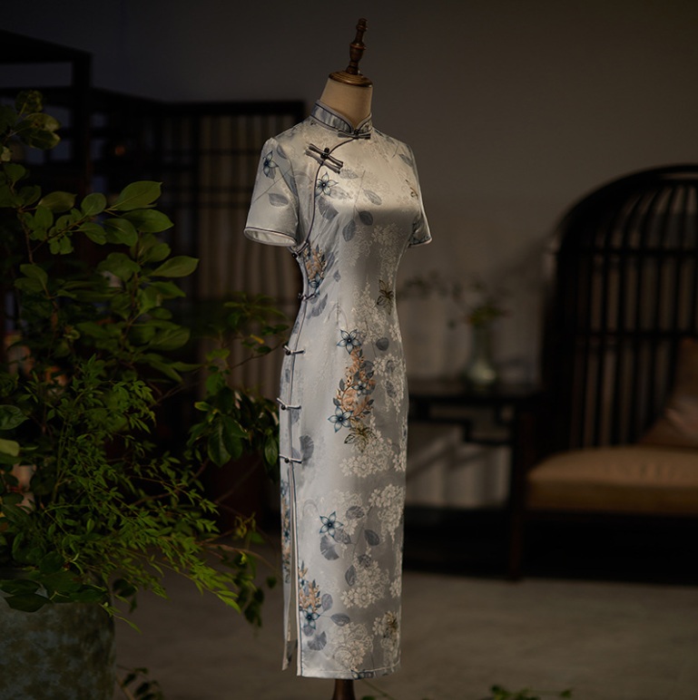 SXD lụa gấm Xanh Kem