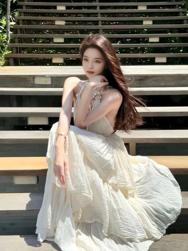 Đầm Vintage 3 Tầng - Luna Veil