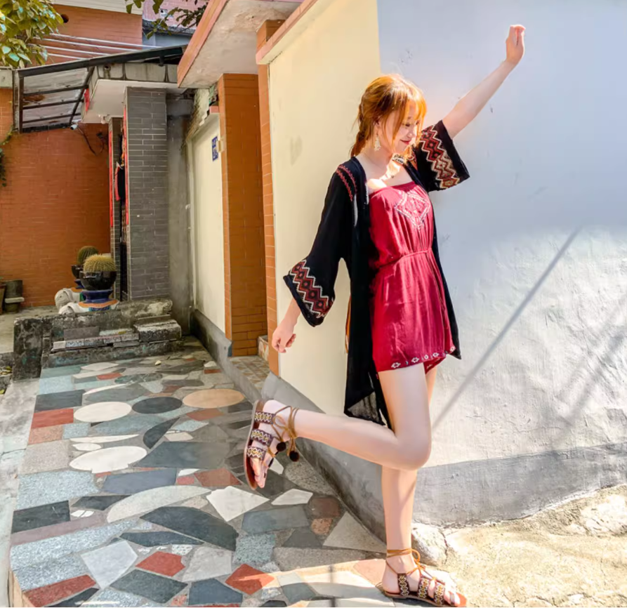 Áo Khoác Thêu Cardigan