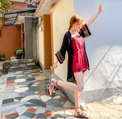 Áo Khoác Thêu Cardigan