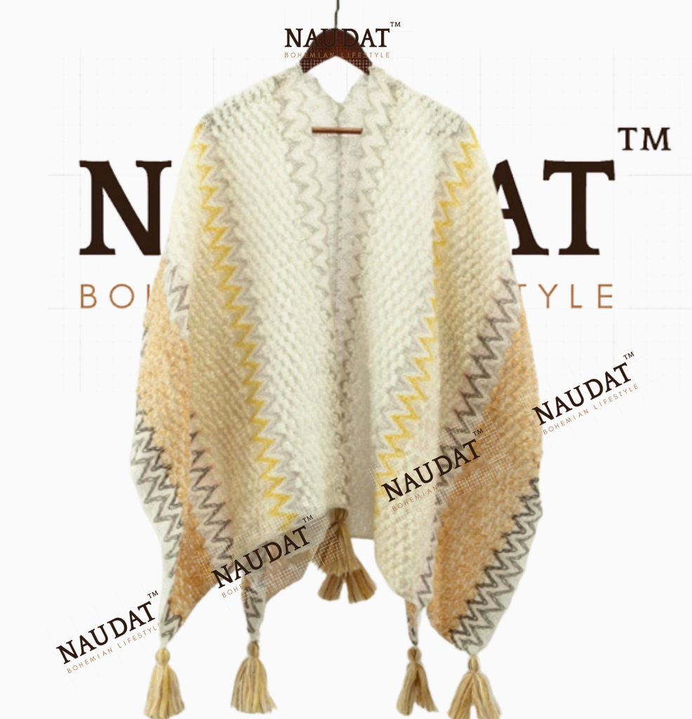 Khăn Choàng Thổ Cẩm - Poncho Cao Cấp