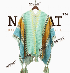 Khăn Choàng Thổ Cẩm - Poncho Cao Cấp