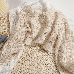 Áo Croptop Tay Dài - Lace Blouse