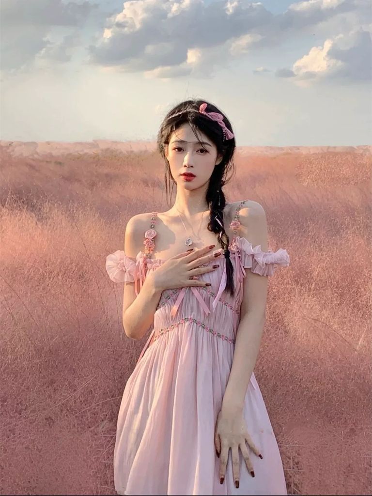 Đầm Vintage Hồng - Dusty Rose