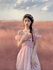 Đầm Vintage Hồng - Dusty Rose
