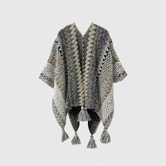 Khăn Choàng Thổ Cẩm - Poncho Len