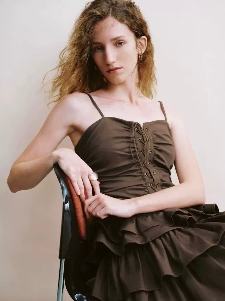 Đầm Vintage Nâu - Gilded Mocha