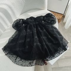 Đầm Đen phồng tay