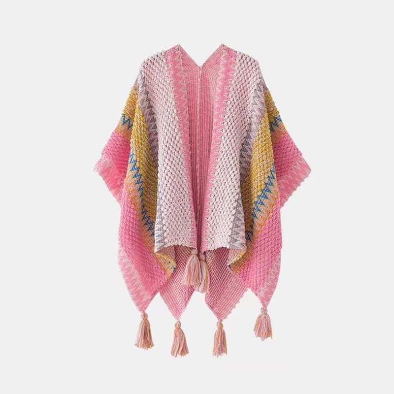 Khăn Choàng Thổ Cẩm - Poncho Len