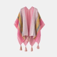 Khăn Choàng Thổ Cẩm - Poncho Len