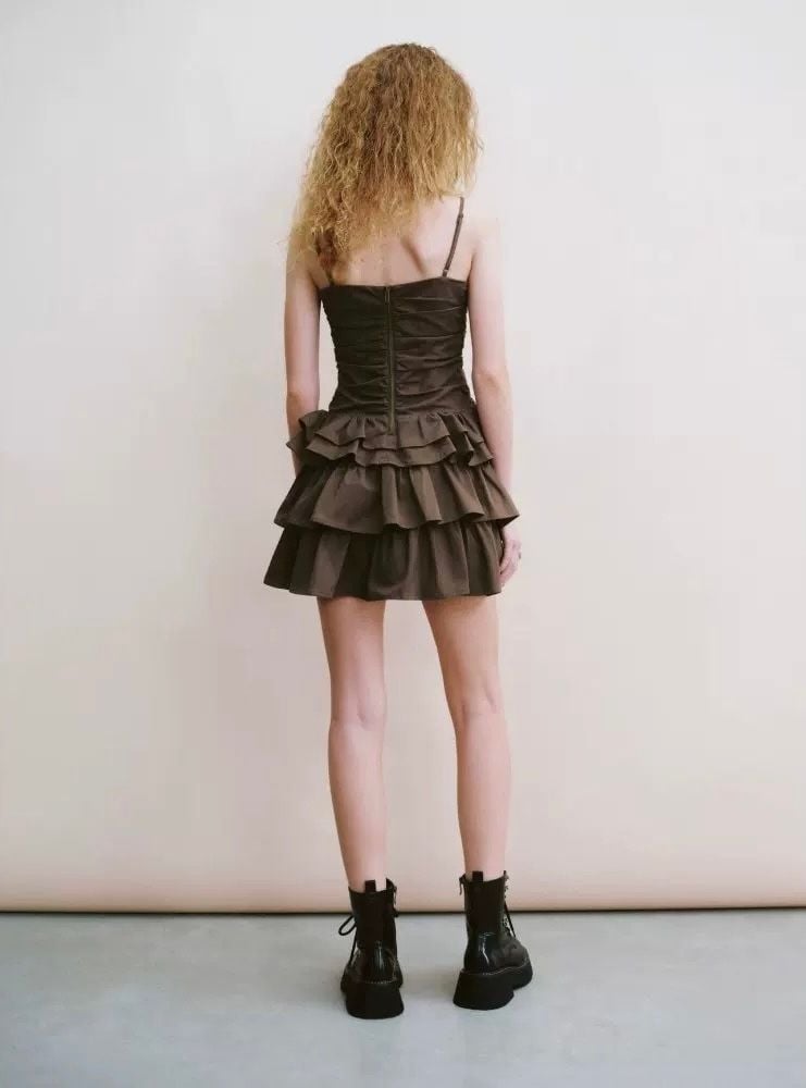 Đầm Vintage Nâu - Gilded Mocha