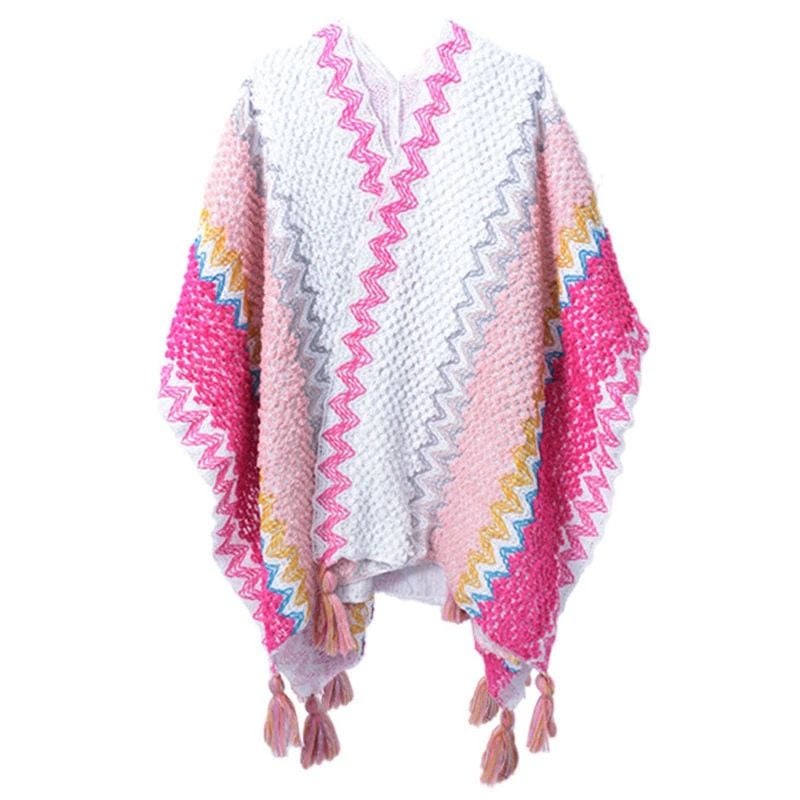 Khăn Choàng Thổ Cẩm - Poncho Len