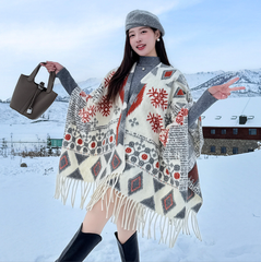 Khăn Choàng Kem Bông Tuyết