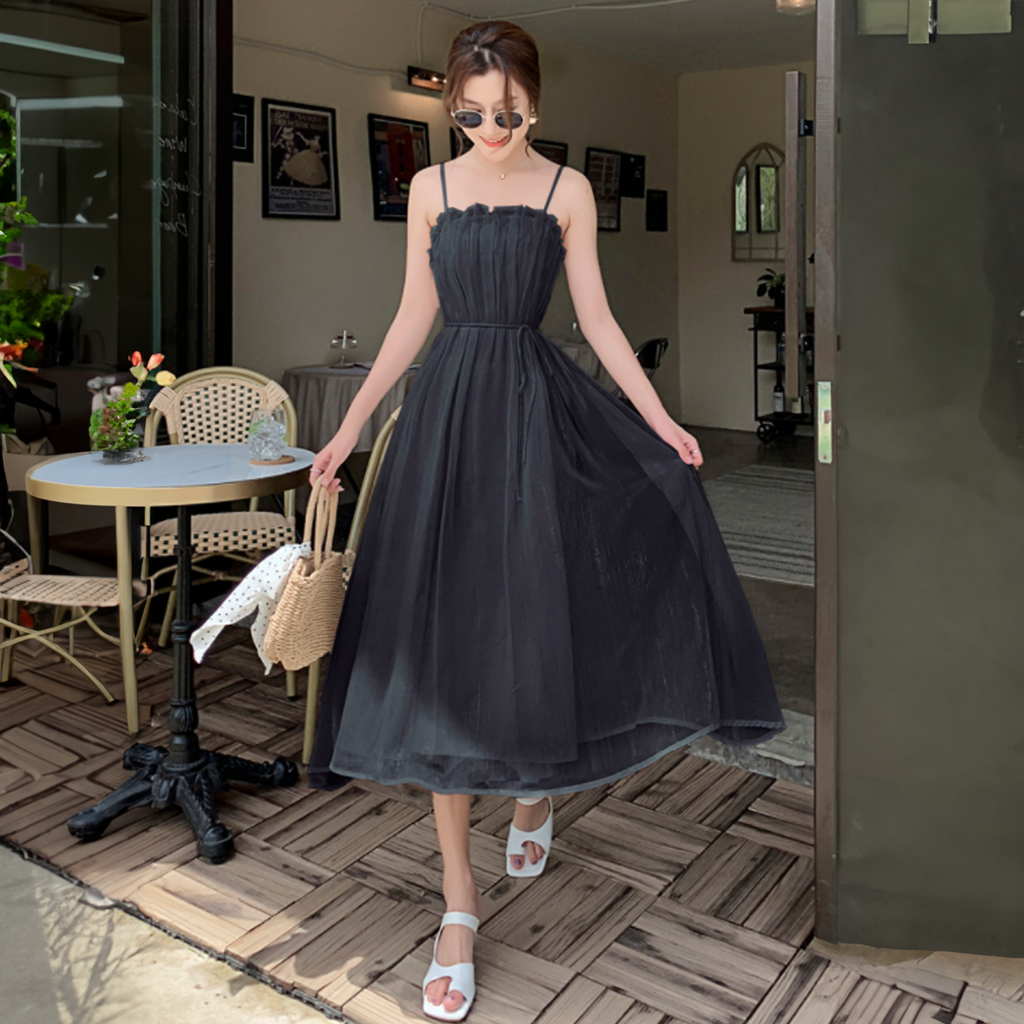 Đầm Thiết Kế Ánh Kim Suông