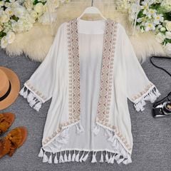 Áo Khoác Boho Tua Rua