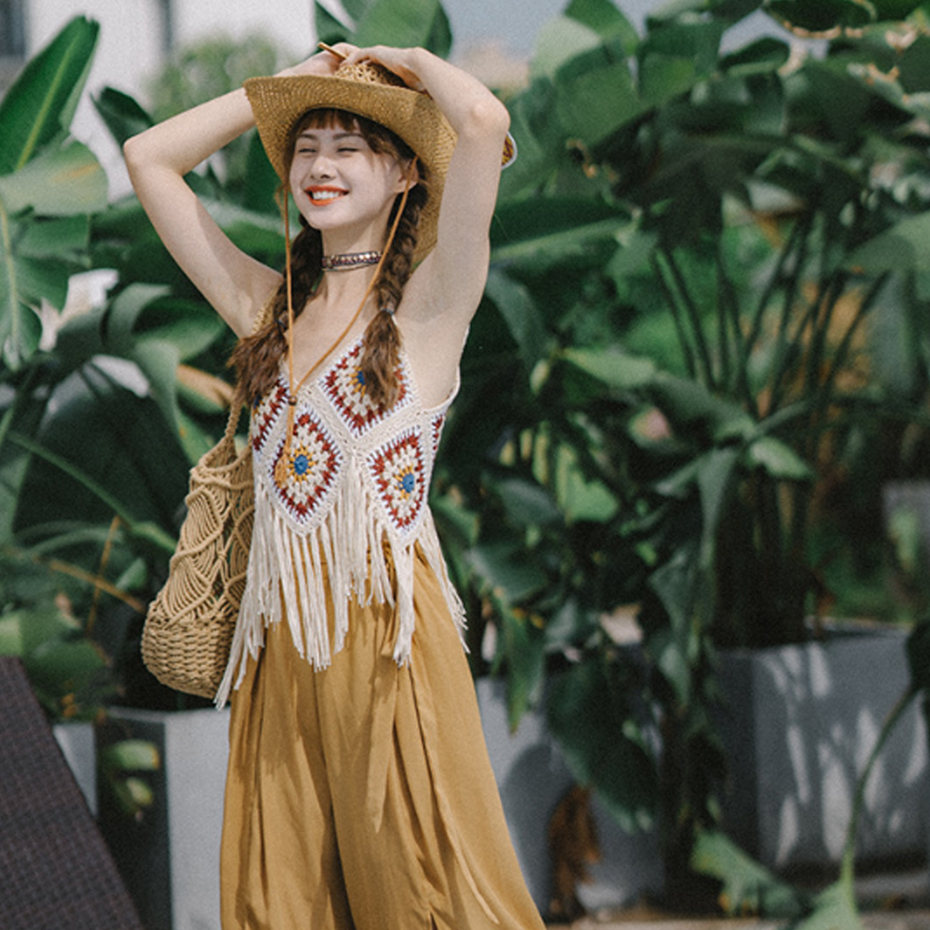 Áo Len Móc Tua Rua Handmade