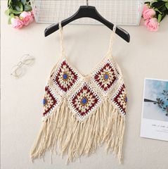 Áo Len Móc Tua Rua Handmade