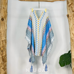Khăn Choàng Thổ Cẩm - Poncho Len
