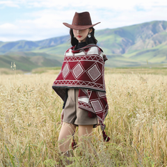 Khăn Choàng Len Caro Đỏ