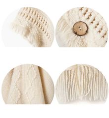 Áo Choàng Len Trắng Kem - Blancas