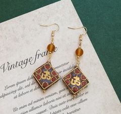 Hoa Tai Nepal hoạ tiết