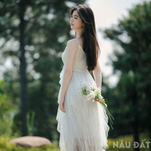 Đầm Hai Dây Công Chúa