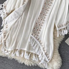 Áo Khoác Boho Tua Rua