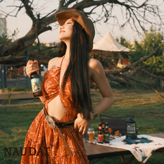 Đầm Boho Cam - Fiery Orange