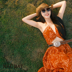 Đầm Boho Cam - Fiery Orange