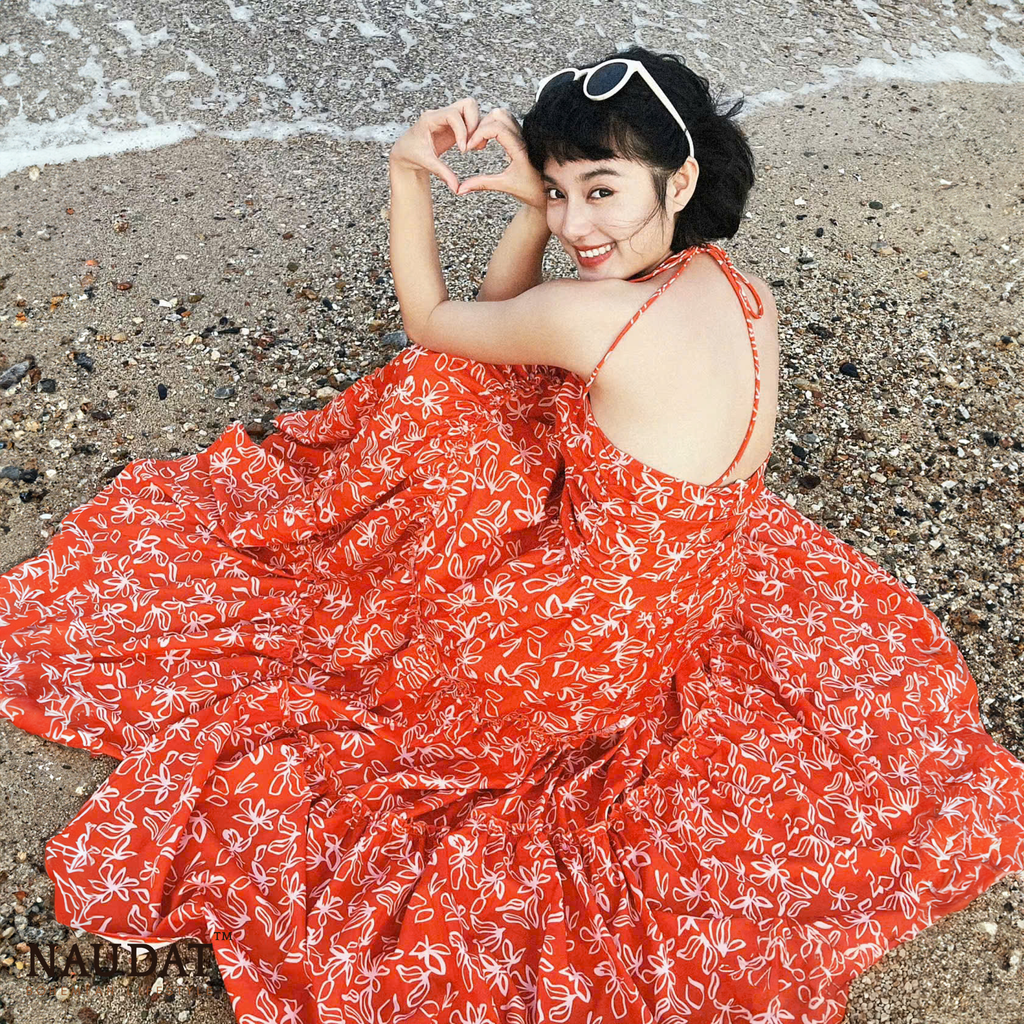 Đầm Boho Cam - Fiery Orange