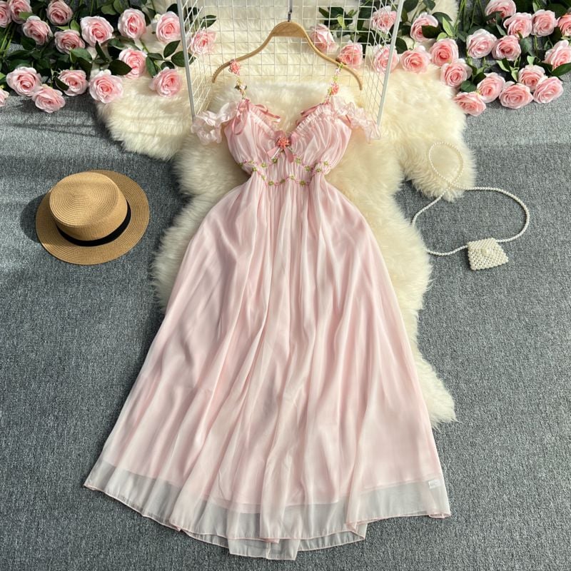 Đầm Vintage Hồng - Dusty Rose