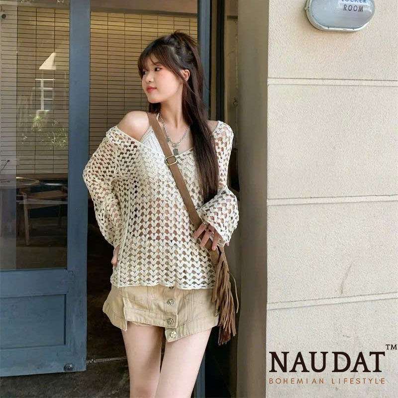 Áo Len Móc Tay Dài - Dune Breez