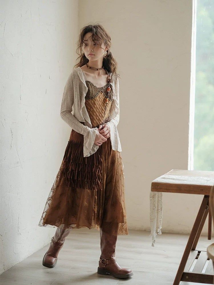 Áo Xước Tay Dài Bèo - Malena