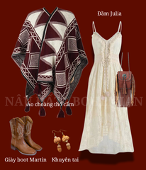 Khăn Choàng Len Caro Đỏ