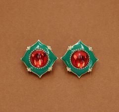 Hoa tai retro ngọc