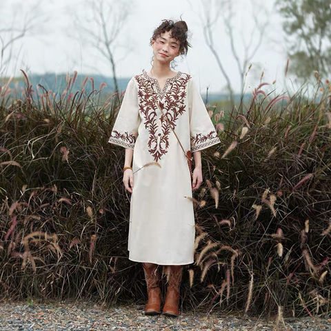 Đầm Boho Kem - Nivea