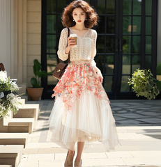 Chân Váy Ren Sắc Màu