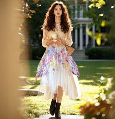 Chân Váy Ren Sắc Màu