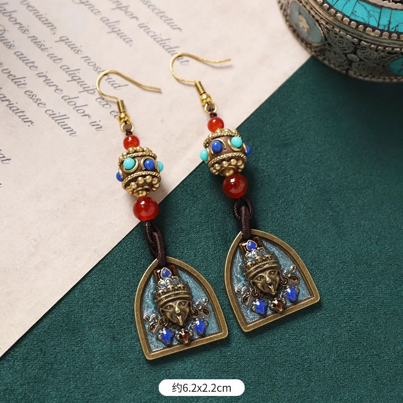 Hoa Tai Tây Tạng ngắn(handmade)