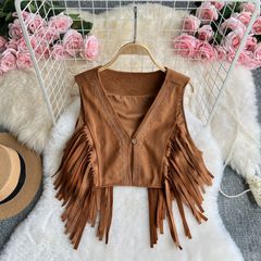 Áo Gile Vest Da Lộn