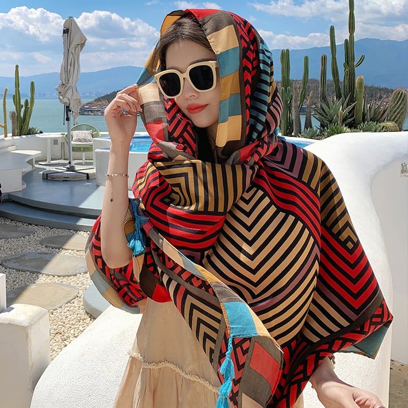 Khăn Choàng Boho Hè