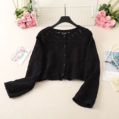 Áo Len Tay Dài Cúc Gài