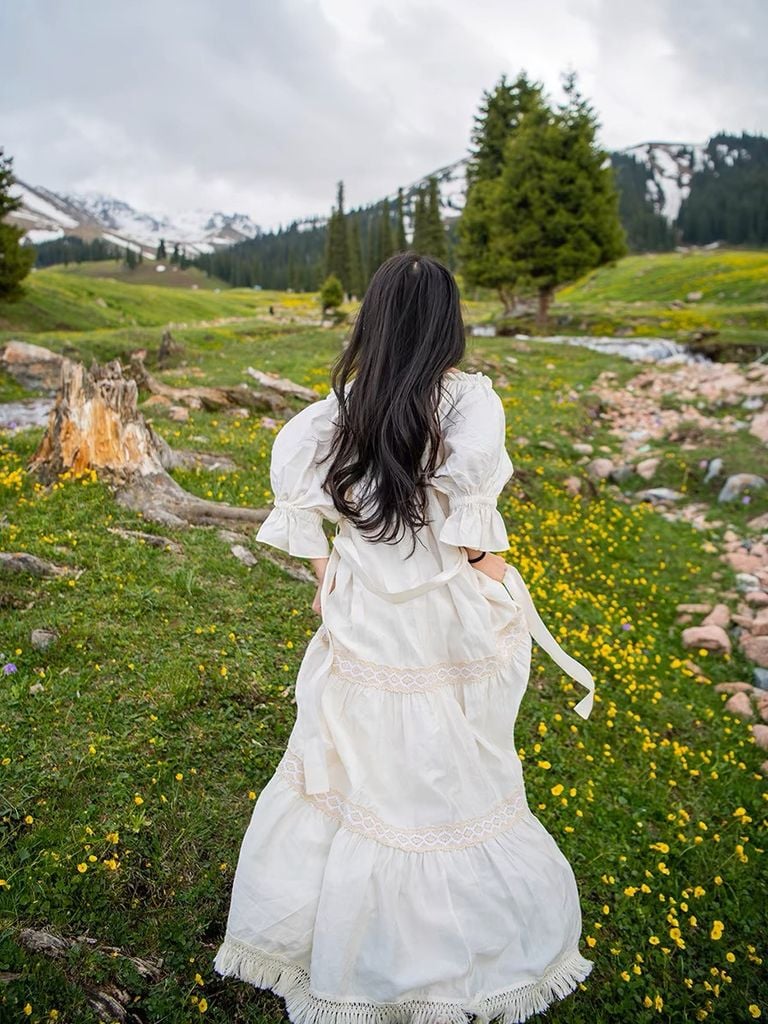 Đầm Vintage Dài - Sarah