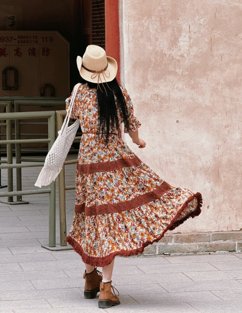 Đầm Boho Foliage Dài
