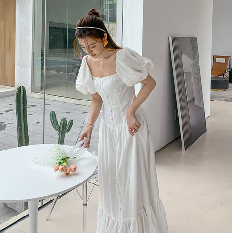 Đầm Vintage Trắng - Violet
